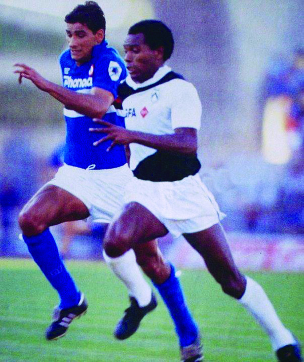 1985, Udinese 2 - Sampdoria 1, Lorenzo e Barbadillo.jpg